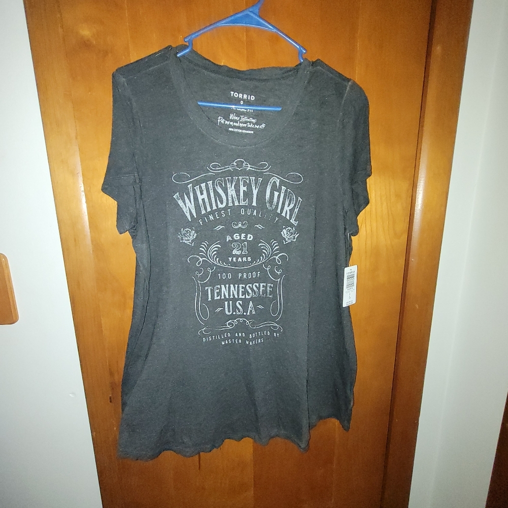Torrid Whiskey Girl Graphic Tee - Black